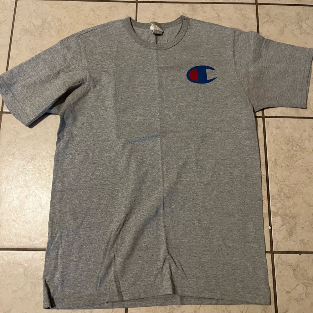 Champion Gray T-Shirt with Logo